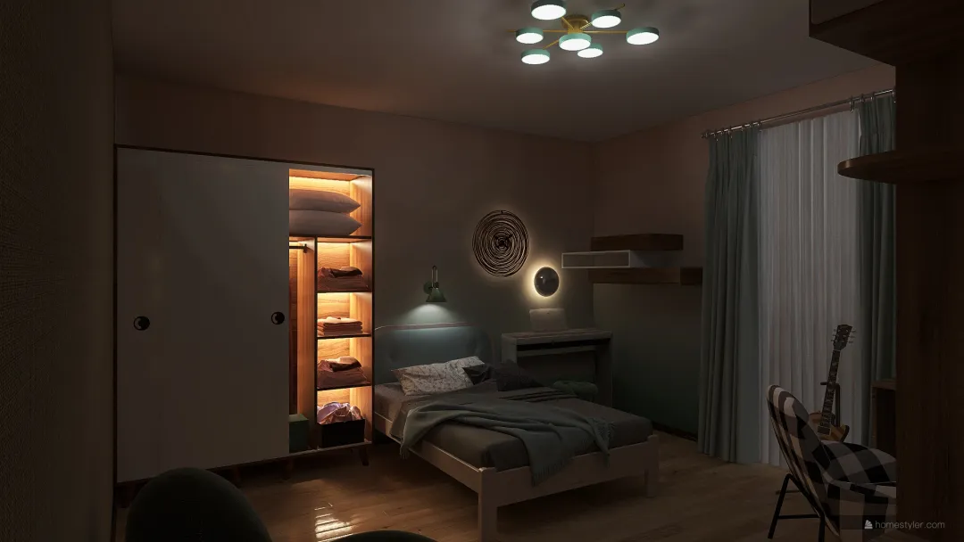 Copy of спальня попаравки 3d design renderings