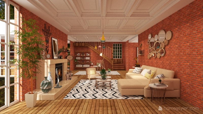 Rustica Home Decoration Project And 3d Renderings Inspiration 7 Gemeas 14 Homestyler