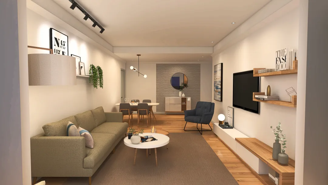 Apartment_for_2 3d design renderings