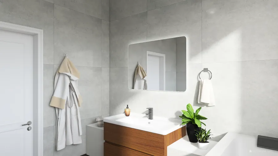 Family Bathroom 3d design renderings
