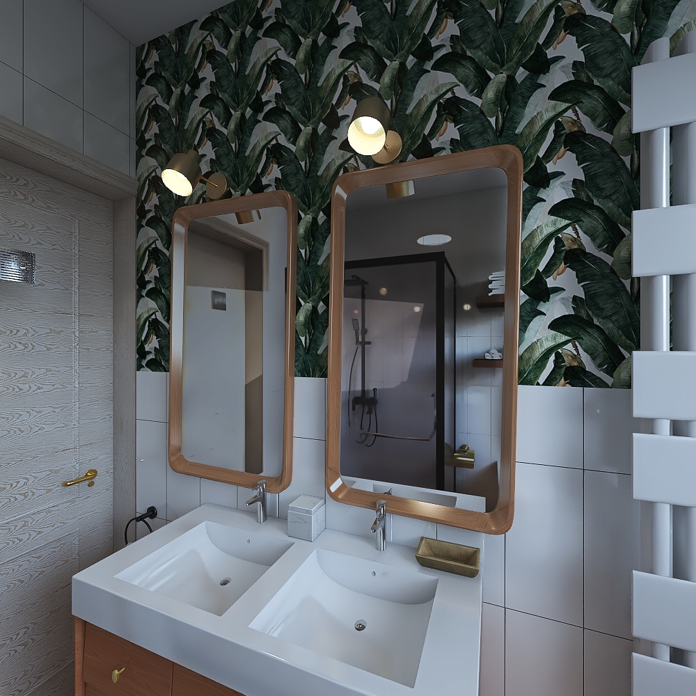 Natural & Jungle Bathroom 3d design renderings