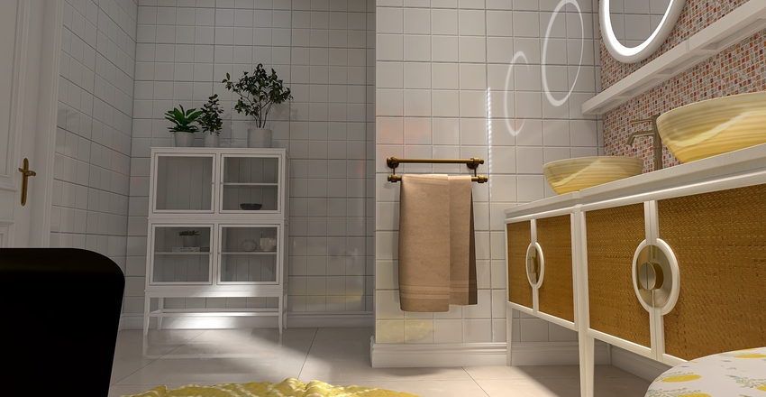 City apartment inspired by Marigold Interior Design Render