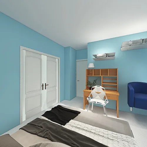 Tech Bedroom Design Rendering