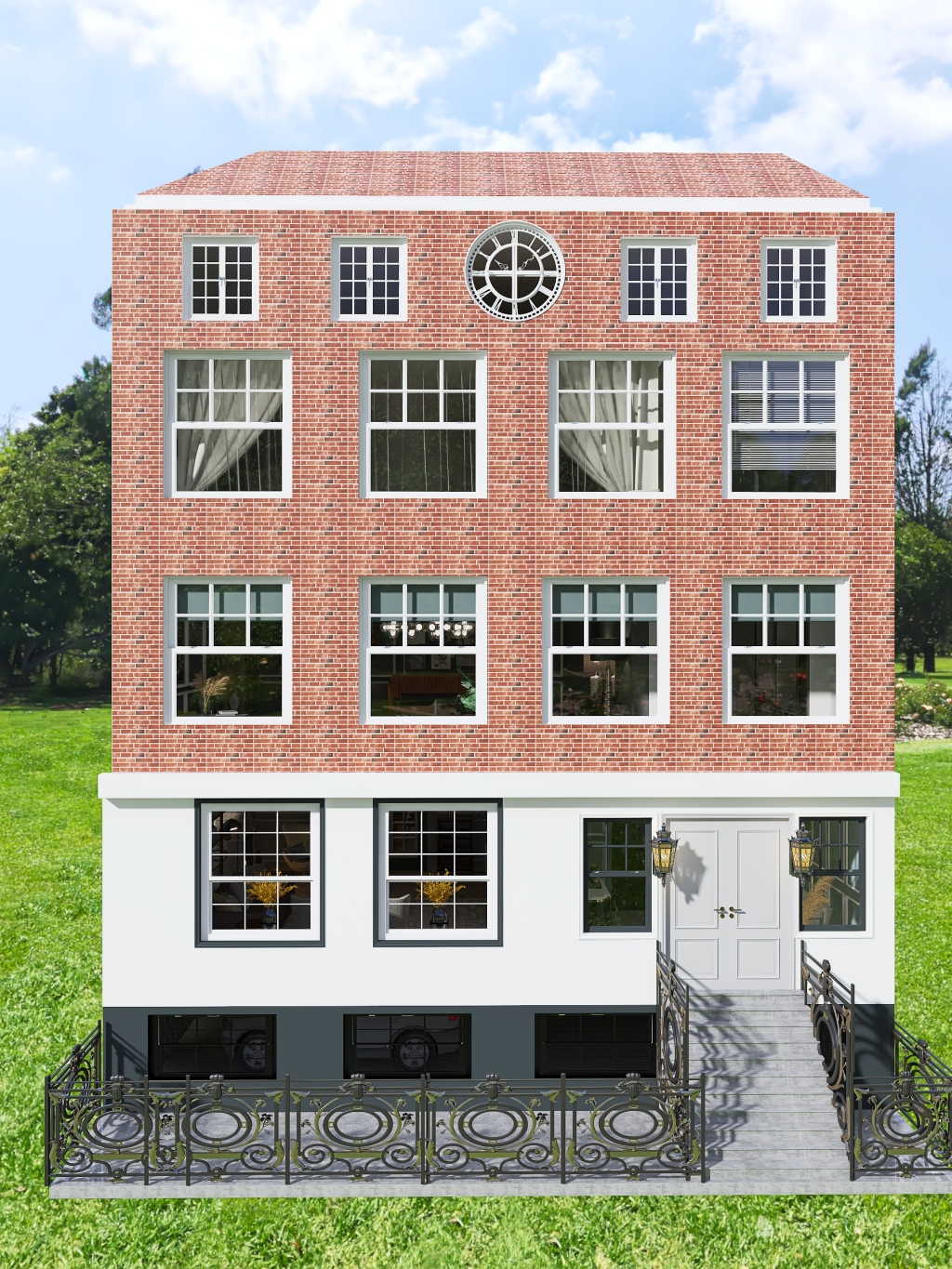 Amsterdam grachtenpand 3d design renderings