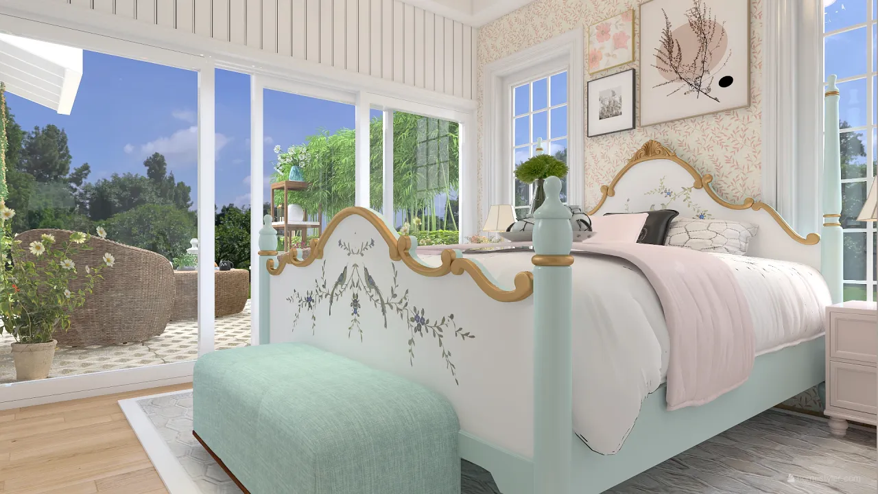 Bedroom 3d design renderings