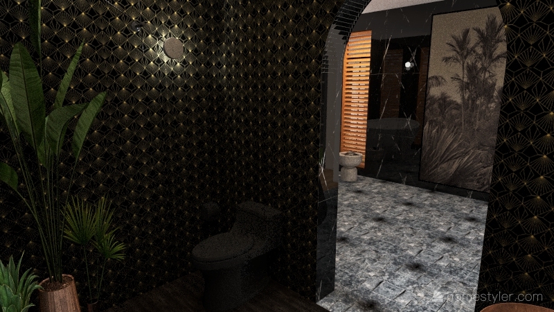 Second Bathroom 3d design renderings