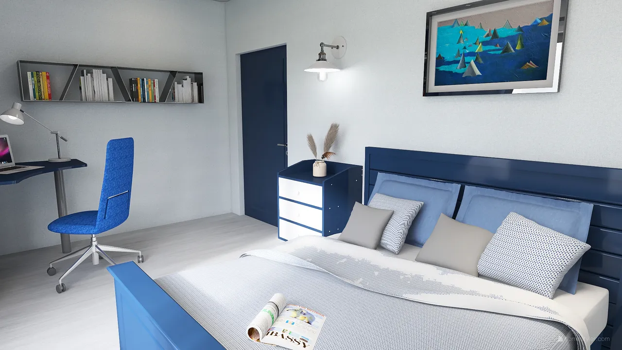 SecondBedroom 3d design renderings