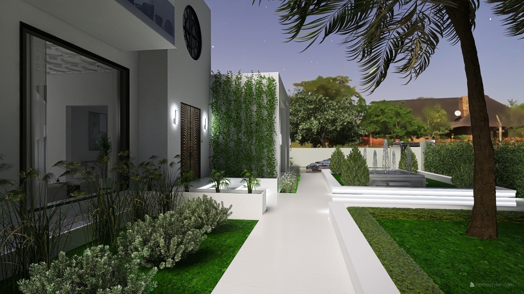 Modern sunny house A1 3d design renderings