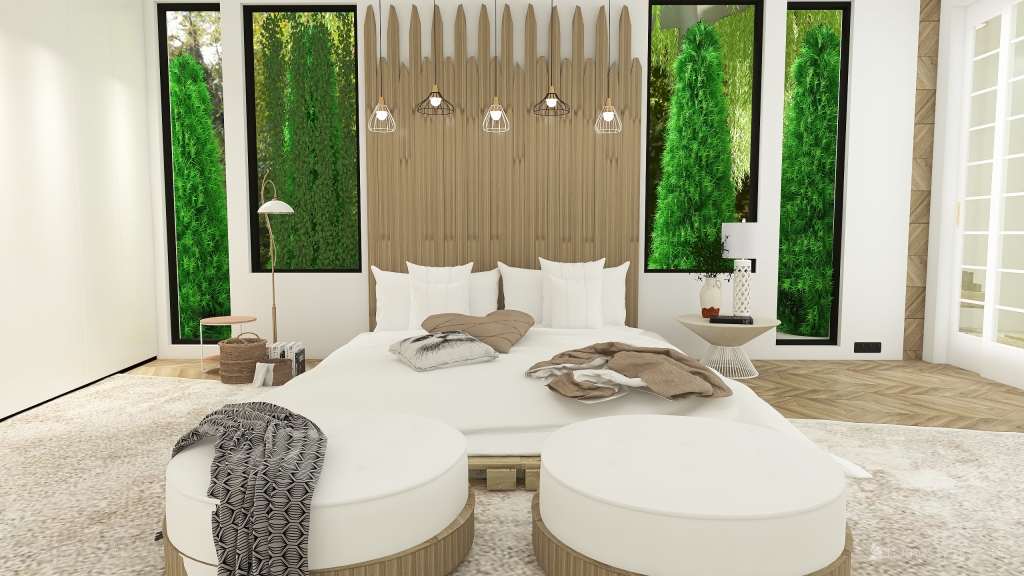 Contemporary On the water Beige ColorScemeOther WoodTones 3d design renderings