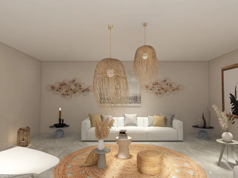 Classic Living room 3d design renderings