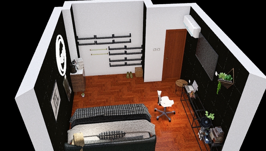 mi dormitorio/escritorio 3d design picture 16.9