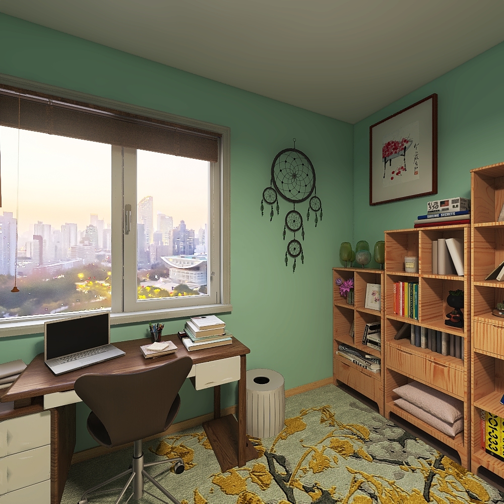 Conner's Bedroom 3d design renderings
