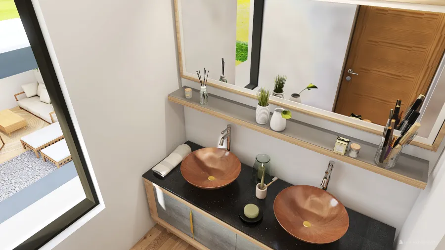 Antebaño suite 3d design renderings