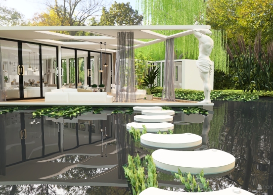 Contemporary On the water Design Rendering