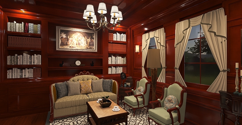 Traditional Interior Design Render