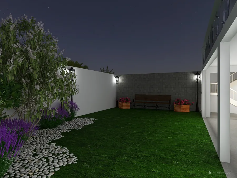 Patio y jardín 3d design renderings