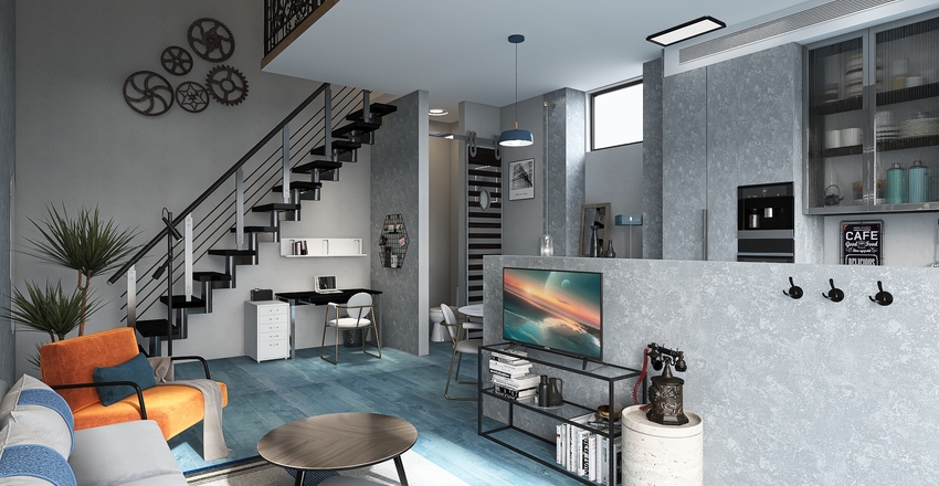 tiny house V.2 Interior Design Render