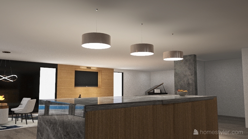 Nice, Clean, Simple Modern Home 3d design renderings