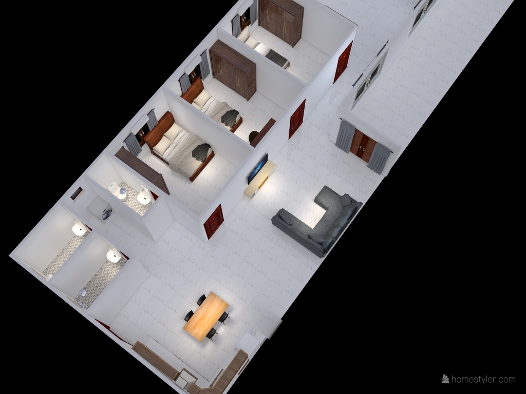 Copy of nhà 2 3d design renderings