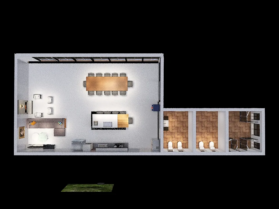 ESPAÇO GOURMET 3d design renderings
