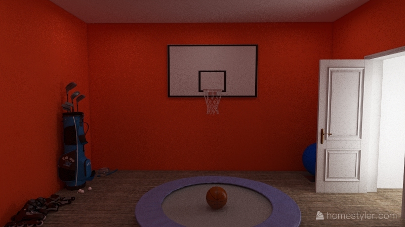 Sports Room 3d design renderings