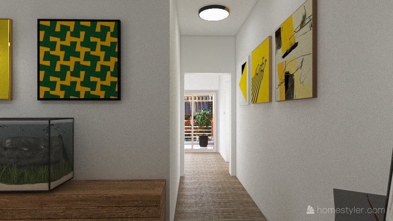 Hallway and entrance 3d design renderings