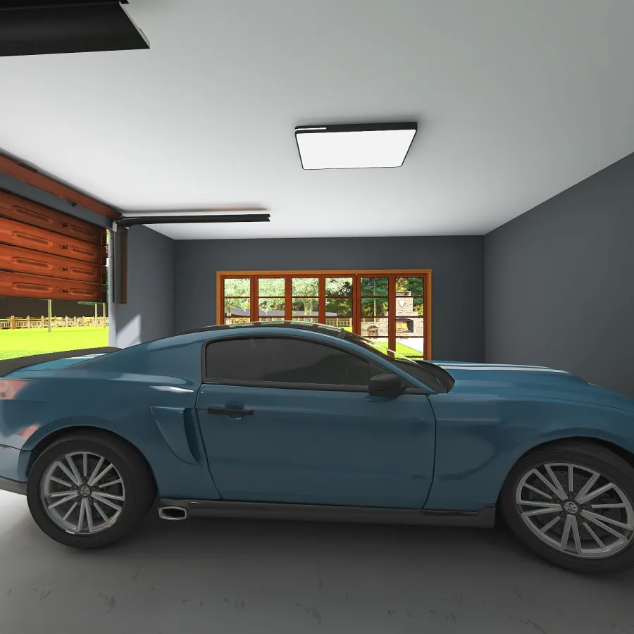 1-car Garage 3d design renderings