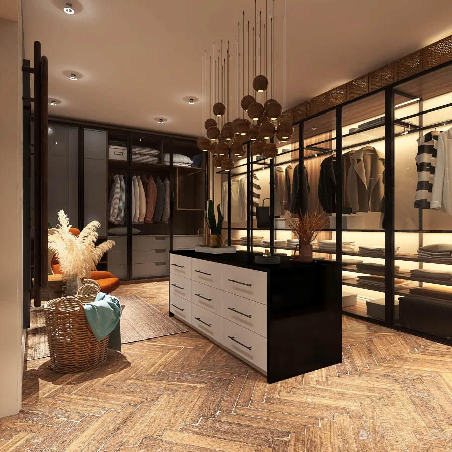 Master Closet 3d design renderings