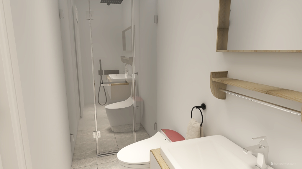 Bagno Privato 3d design renderings