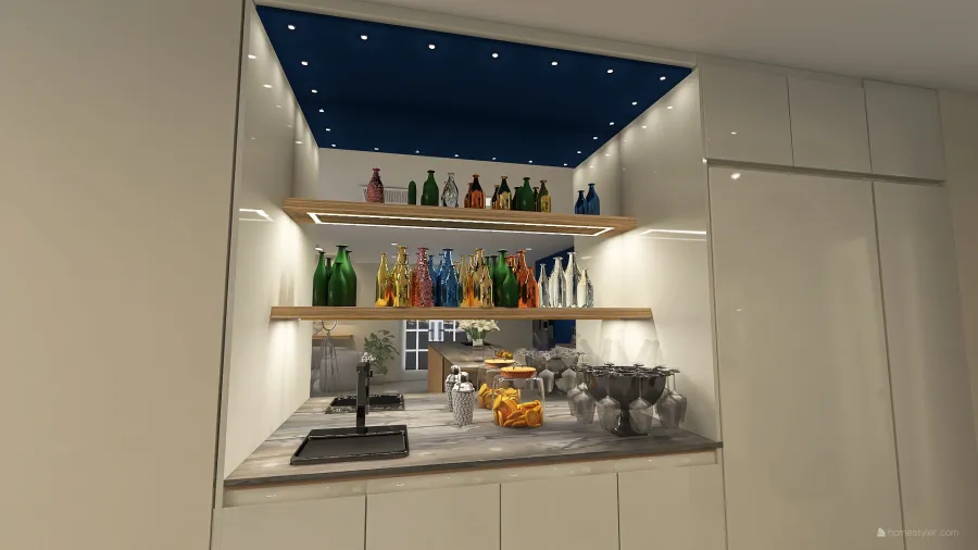 Kitchen / Lounge / Dining 3d design renderings