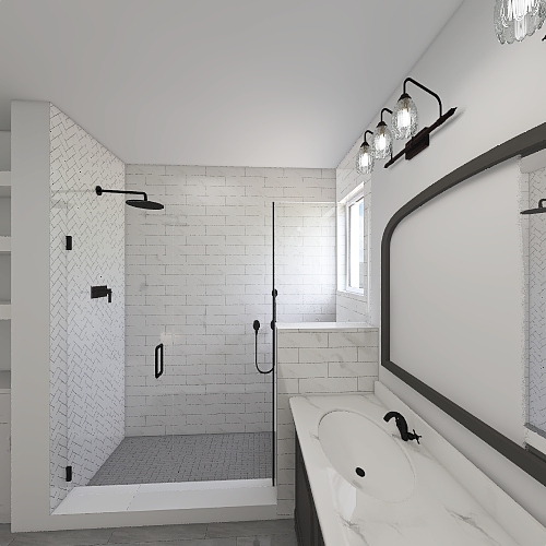 Santoro Master Bath 3d design renderings