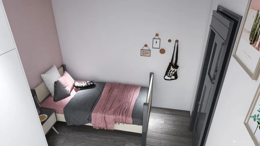 Single bedroom 3d design renderings