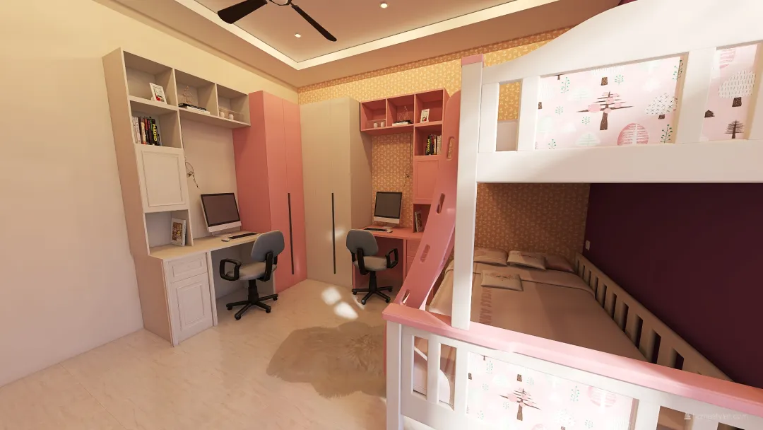 debba 1 kids bedrooms 3d design renderings