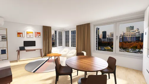 Apartments 52m with 1 bedroom, Moscow
