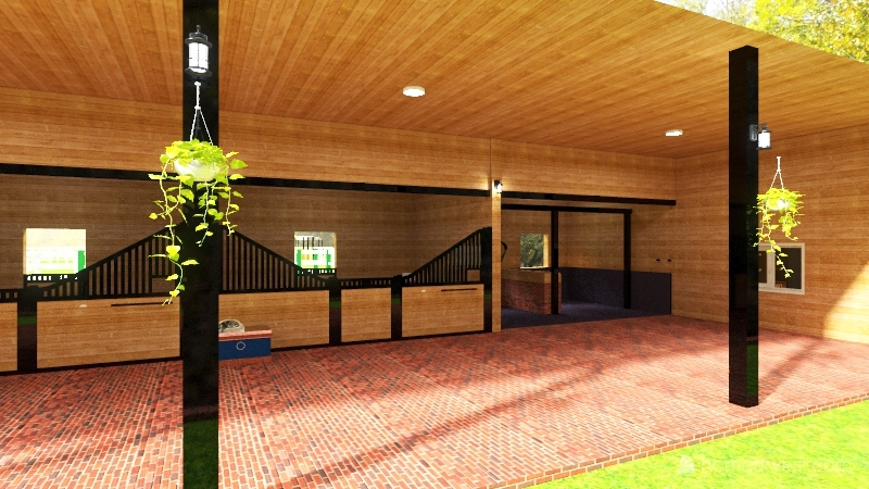 finished fancy school barn 3d design renderings