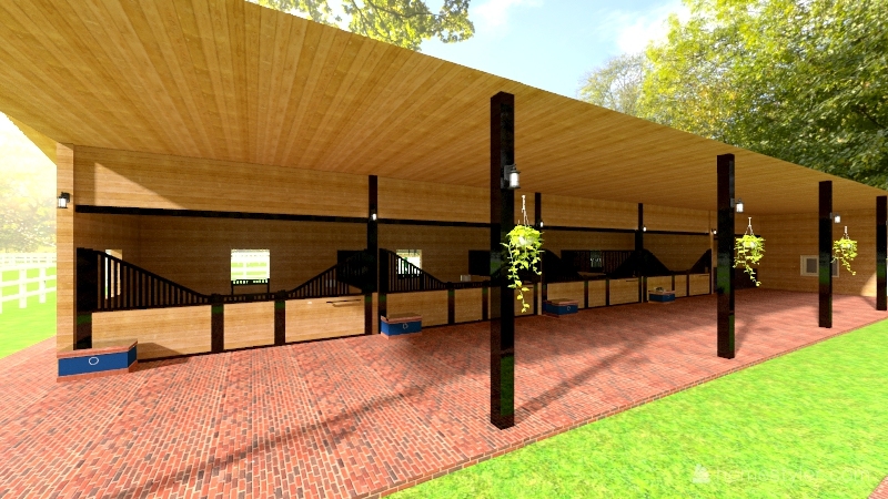 finished barn A 3d design renderings