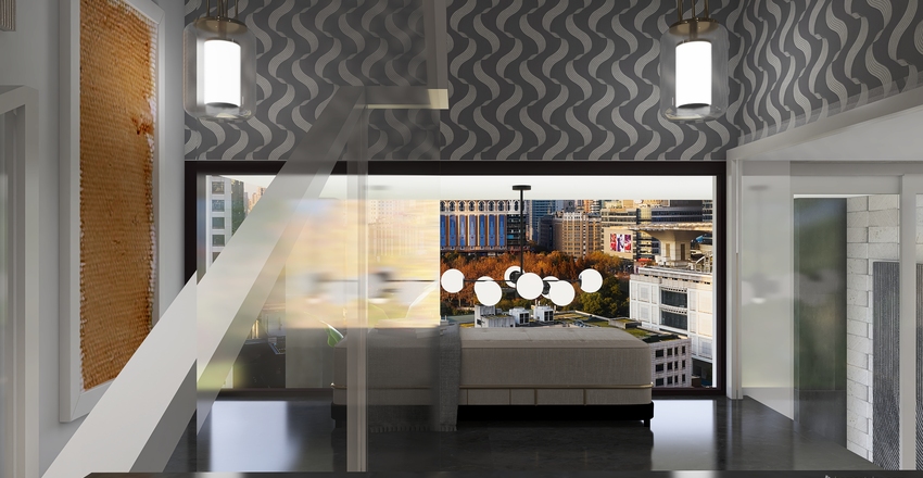 Modern StyleOther White Black ColorScemeOther ColdTones Living and Dining Room 3d design renderings