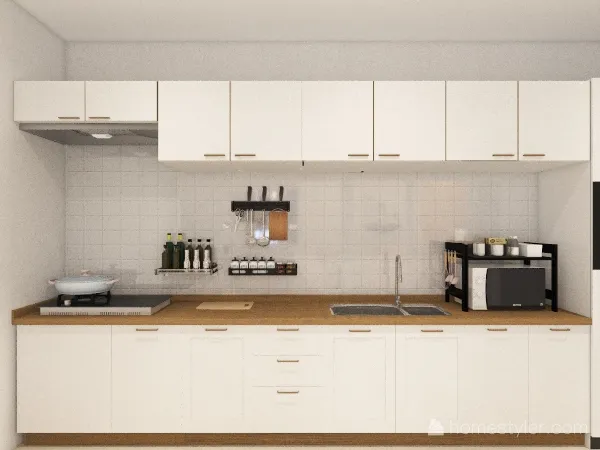 Small Blush Apartement 3d design renderings