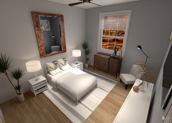 Single Master Bedroom / Bath Design Rendering