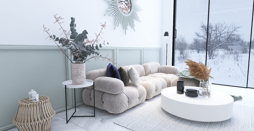VIVIENDA PEQUEÑA FUERA DE LO COMÚN Interior Design Render