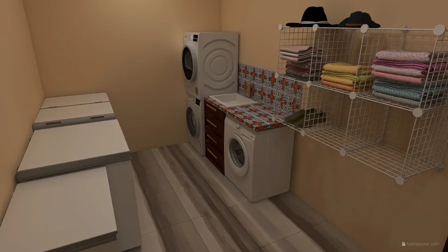 Laundry & Utility Room 3d design renderings