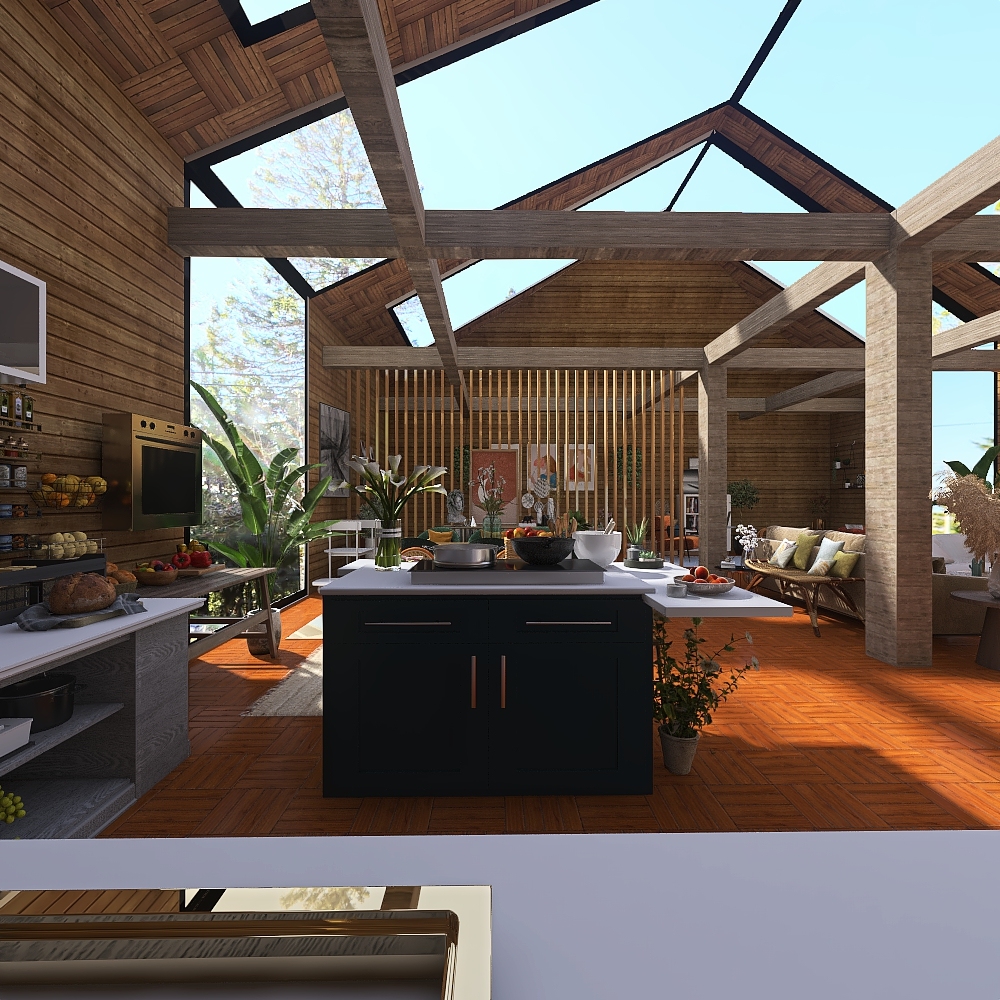 Its my idea of a small cabin in the woods. 3d design renderings