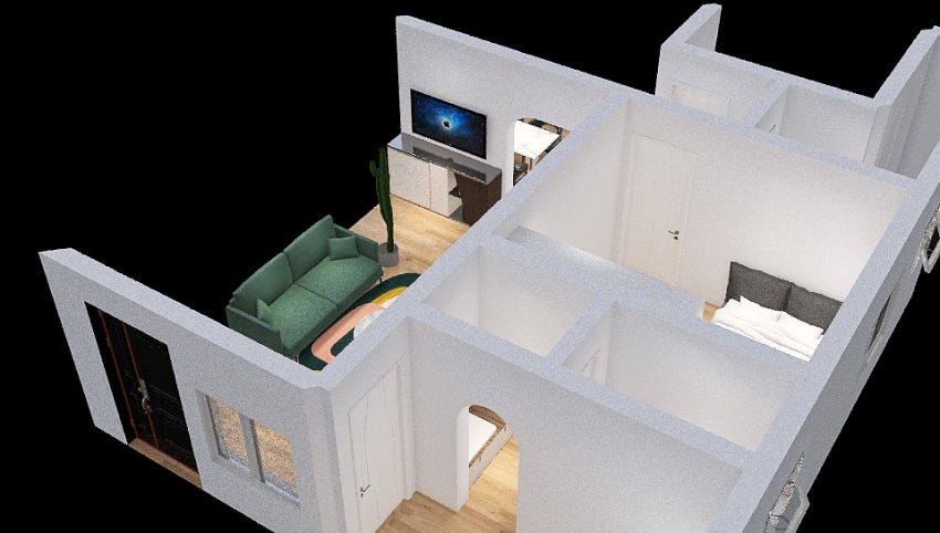 Individual House 3d design picture 80.77