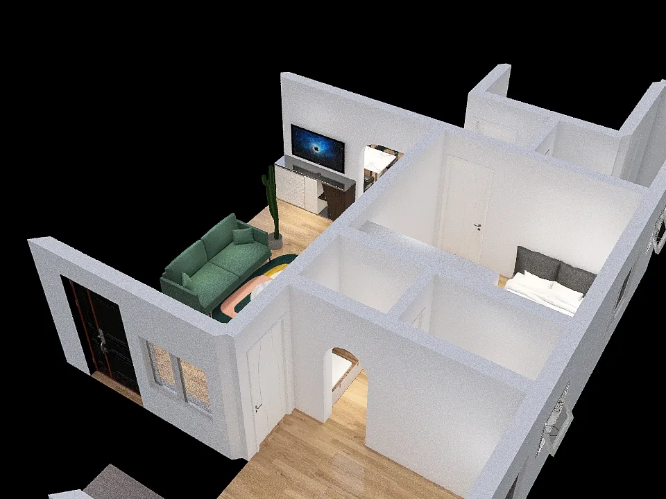 Individual House 3d design renderings