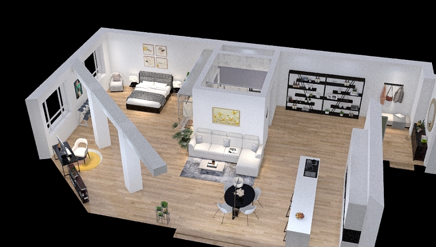 Apartment in NEW YORK 3d design picture 115.55