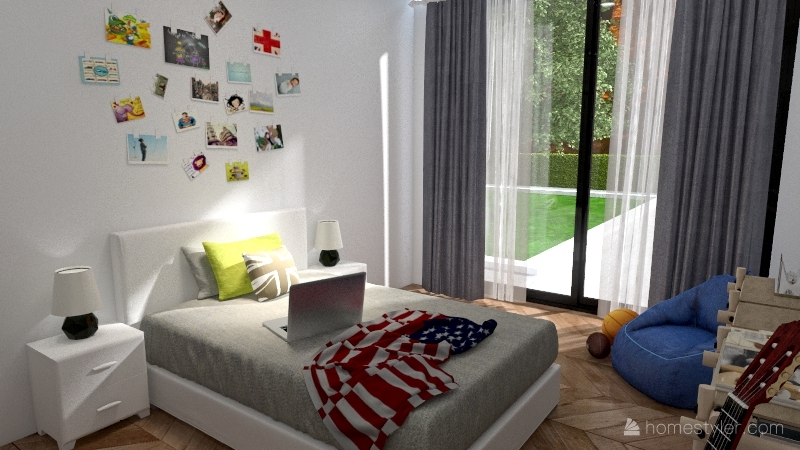 Contemporary Bungalow 3d design renderings