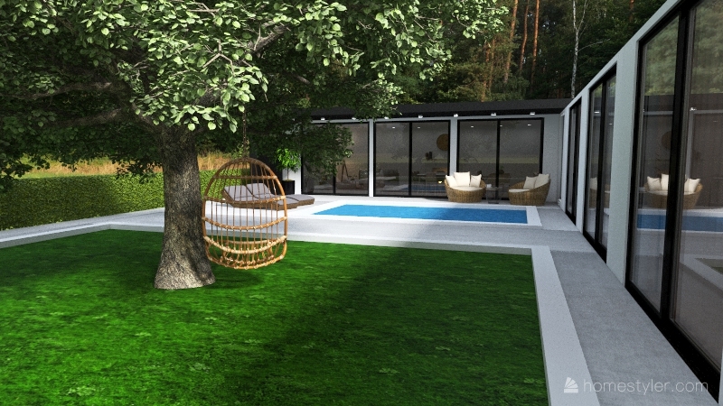 Contemporary Bungalow 3d design renderings