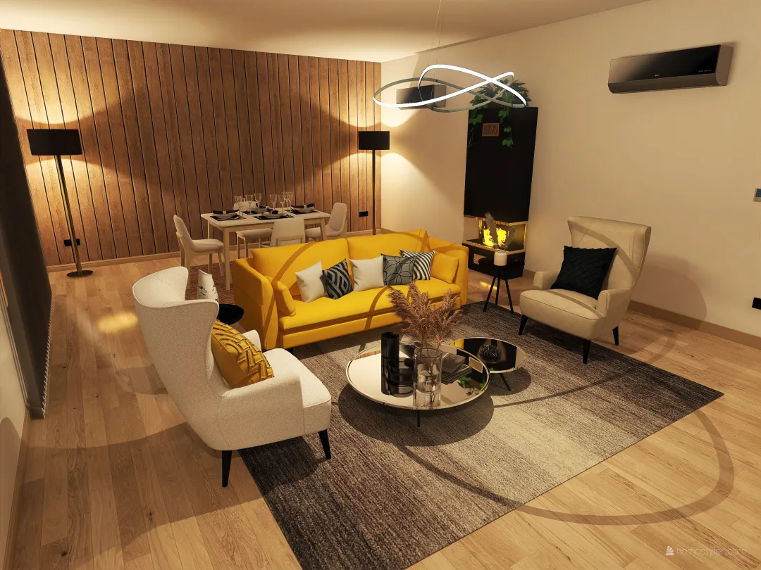 Living Room 1 3d design renderings