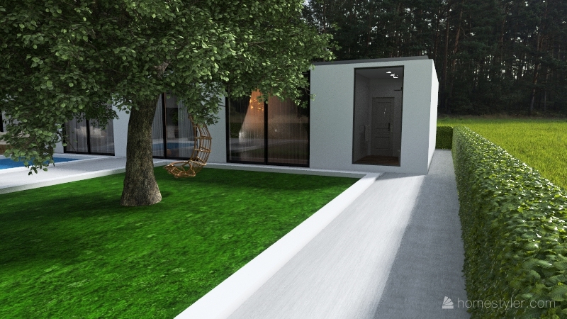 Contemporary Bungalow 3d design renderings