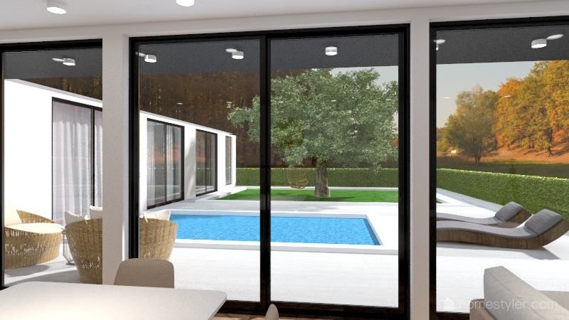 Contemporary Bungalow 3d design renderings